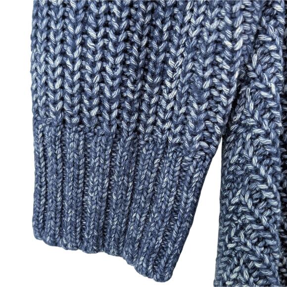 LOFT Lou & Grey Marled Knit Sweater Hygge Cozy Nautical Preppy Casual Blue Small - Picture 5 of 9